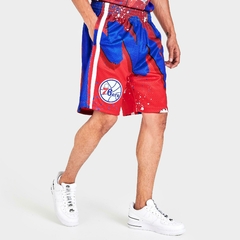 Philadelphia 76ers Mitchell & Ness 'Red' Hardwood Classics 1996 Hyper Hoops Swingman Shorts