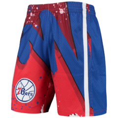 Philadelphia 76ers Mitchell & Ness 'Red' Hardwood Classics 1996 Hyper Hoops Swingman Shorts - comprar online
