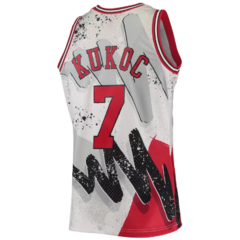 Chicago Bulls Toni Kukoc Mitchell & Ness White Hardwood Classics 1995/96 Hyper Hoops Swingman Jersey en internet