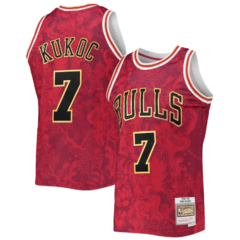 Chicago Bulls Toni Kukoc Mitchell & Ness Red Hardwood Classics 1997-98 Lunar New Year Swingman Jersey