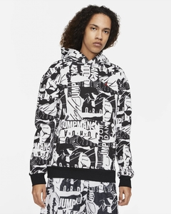 Jordan Essentials Fleece All-Over Print Hoodie
