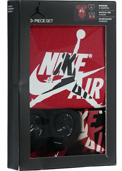 Jordan Infant Rivals Oversized Bodysuit 3-Piece Set Red (Talle 0-6 meses) - tienda online